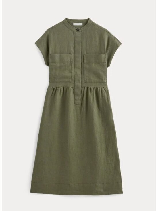 Everlane Dresses & Skirts - Everlane The Craft Dress in Linen Women's Size Small Kalamata Olive Green NWT!